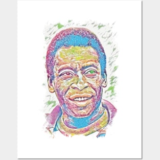 PELE - The Legend - Abstract Portrait Posters and Art